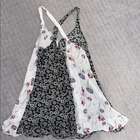 Free People Two-Tone Floral Dress - Picture 2 of 5